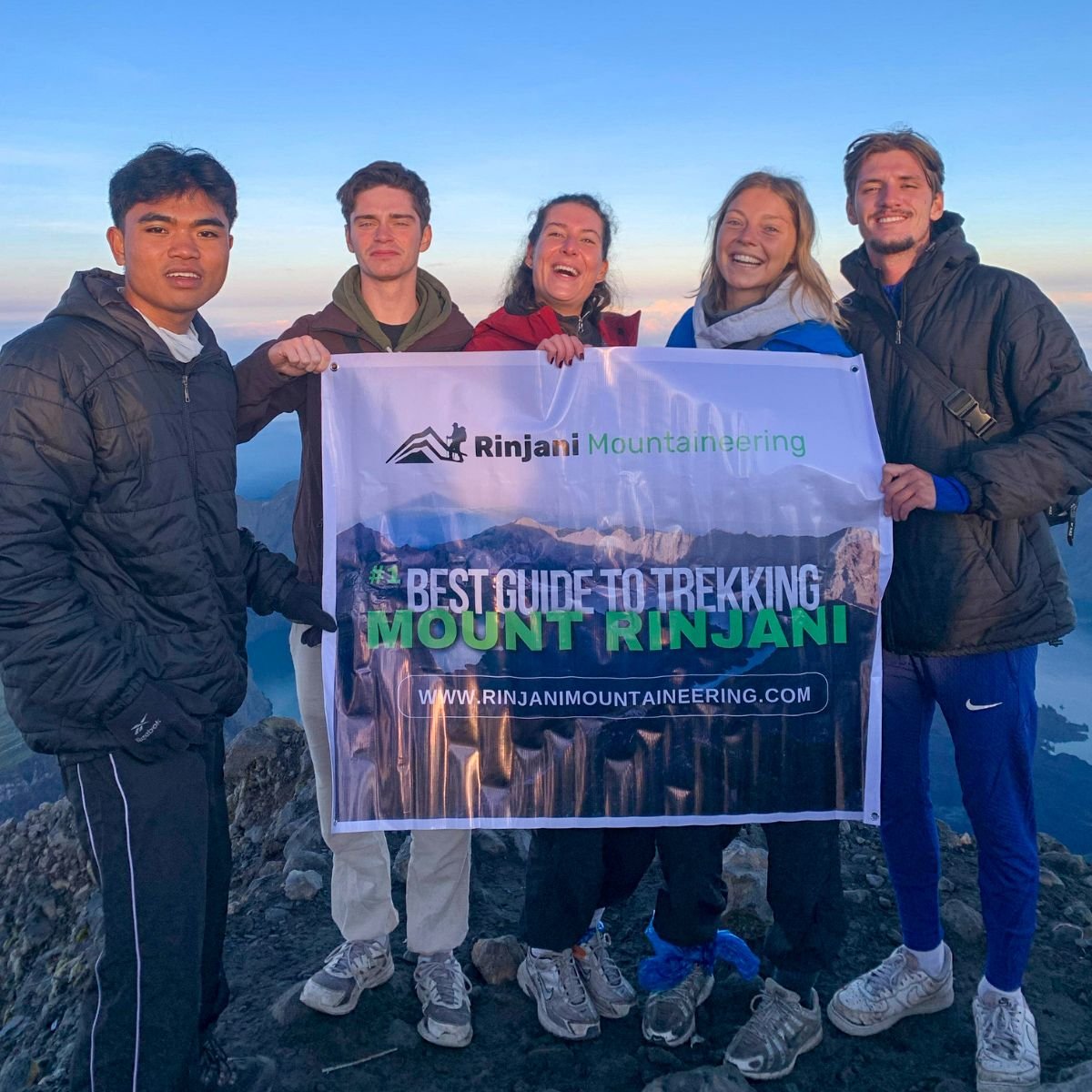 the top of Mount Rinjani